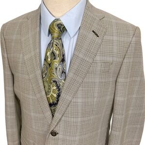 Coppley 1883 Blazer Mens 40R Black Blue Houndstooth Esquire 2112 Wool Sport Coat